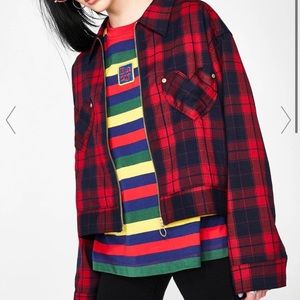 Lazy Oaf Red Sorry We’re Closed Jacket Size M